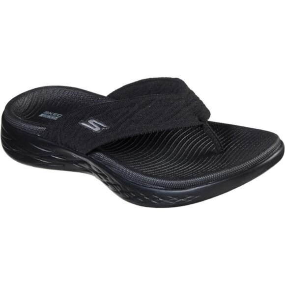 Womens Lightweight Flip Flops Cushioned Sandals Mesh Upper Beach Pool Shoe - Picture 1 of 6